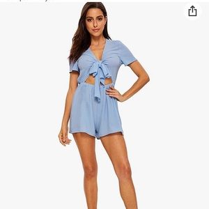Cute light blue romper